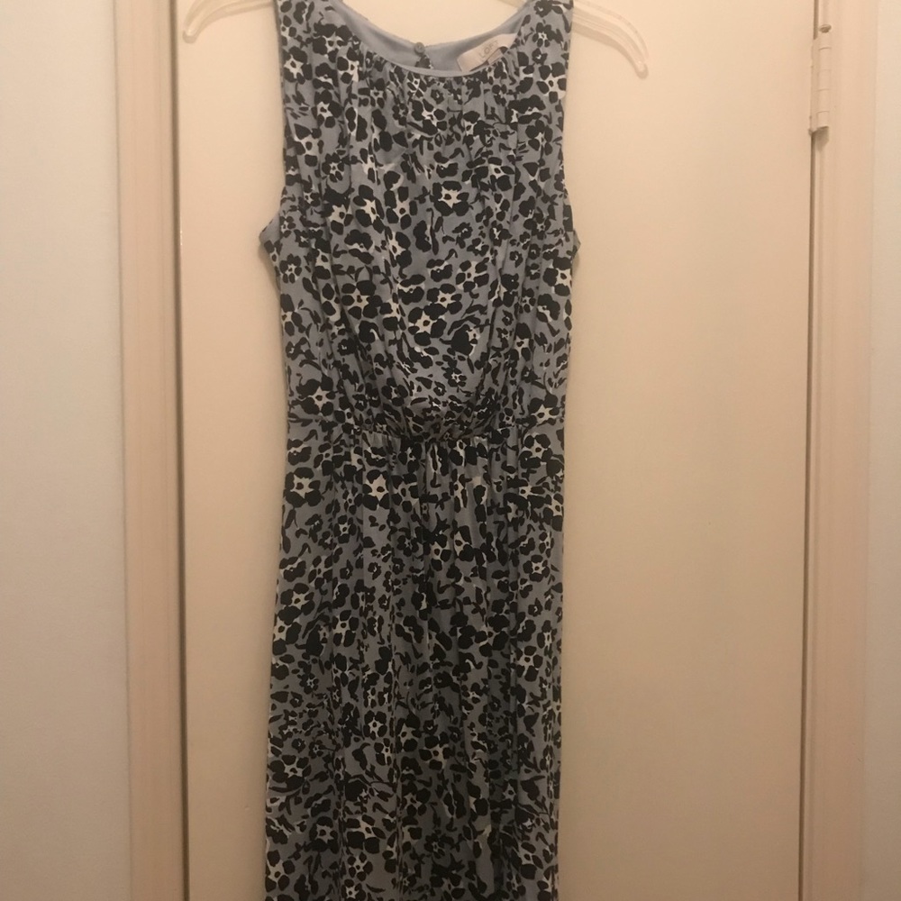 Light blue leopard Loft dress